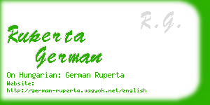 ruperta german business card